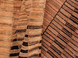 Shabby Chic Gabbeh Suzann Tan/Brown Wool Rug - 7'10'' x 9'8''