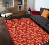 handmade Transitional Kafkaz Chobi Ziegler Red Gold Hand Knotted RECTANGLE 100% WOOL area rug 6 x 9
