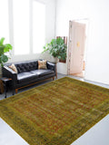 handmade Vintage Rust Blue Hand Knotted RECTANGLE 100% WOOL area rug 10x13
