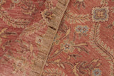 handmade Transitional Kafkaz Chobi Ziegler Pink Green Hand Knotted RECTANGLE 100% WOOL area rug 6 x 9