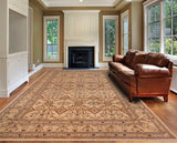 handmade Transitional Kafkaz Chobi Ziegler Ivory Ivory Hand Knotted RECTANGLE 100% WOOL area rug 12 x 19