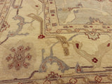handmade Traditional Kafkaz Lt. Green Ivory Hand Knotted RECTANGLE 100% WOOL area rug 13x18