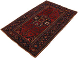 handmade Geometric Kafkaz Red Blue Hand Knotted RECTANGLE 100% WOOL area rug 5x7
