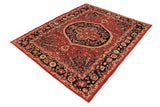handmade Geometric Kafkaz Chobi Ziegler Rust Blue Hand Knotted RECTANGLE 100% WOOL area rug 9 x 12