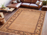 Boho Chic Gabbeh Reatha Beige/Rust Wool Rug - 5'11'' x 9'0''