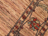 Shabby Chic Gabbeh Raye Beige/Rust Wool Rug - 6'3'' x 9'0''