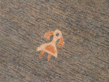 Boho Chic Gabbeh Layla Blue/Orange Wool Rug - 6'0'' x 8'10''