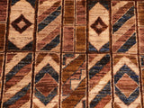 Bohemian Gabbeh Joella Brown/Beige Wool Rug - 6'0'' x 8'8''