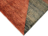 Boho Chic Gabbeh Irina Rust/Brown Wool Rug - 6'7'' x 9'10''