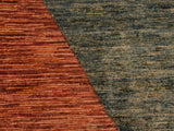 Boho Chic Gabbeh Irina Rust/Brown Wool Rug - 6'7'' x 9'10''
