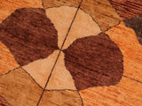 Boho Chic Gabbeh Irina Rust/Brown Wool Rug - 6'7'' x 9'10''
