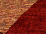Shabby Chic Gabbeh Emelda Red/Beige Wool Rug - 6'8'' x 9'10''
