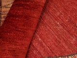 Shabby Chic Gabbeh Emelda Red/Beige Wool Rug - 6'8'' x 9'10''