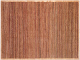 Contemporary Gabbeh Cheryll Tan/Beige Wool Rug - 6'1'' x 8'9''