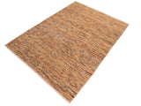 Boho Chic Gabbeh Tomoko Tan/Beige Wool Rug - 6'0'' x 8'8''