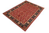 handmade Transitional Kafkaz Chobi Ziegler Red Blue Hand Knotted RECTANGLE 100% WOOL area rug 6 x 9