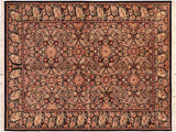 handmade Traditional Doop Black Green Hand Knotted RECTANGLE 100% WOOL area rug 6x9