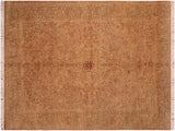 kasbeen Pak Persian Sherlyn Taupe/Green Wool Rug - 6'1'' x 9'8''
