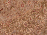 handmade Traditional Kasbeen Taupe Green Hand Knotted RECTANGLE 100% WOOL area rug 6x9