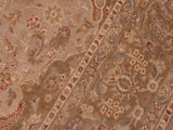 handmade Traditional Kasbeen Taupe Green Hand Knotted RECTANGLE 100% WOOL area rug 6x9