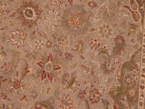 handmade Traditional Kasbeen Taupe Green Hand Knotted RECTANGLE 100% WOOL area rug 6x9