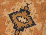 handmade Transitional Kafkaz Rust Lt. Green Hand Knotted RECTANGLE 100% WOOL area rug 8x10
