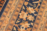 handmade Geometric Kafkaz Chobi Ziegler Rust Blue Hand Knotted RECTANGLE 100% WOOL area rug 8 x 10