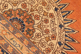 handmade Geometric Kafkaz Chobi Ziegler Rust Blue Hand Knotted RECTANGLE 100% WOOL area rug 8 x 10