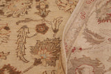 handmade Traditional Kafkaz Chobi Ziegler Beige Lt. Blue Hand Knotted RECTANGLE 100% WOOL area rug 9 x 12