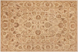 Classic Ziegler Annalisa Beige Blue Hand-Knotted Wool Rug - 9'0'' x 12'0''
