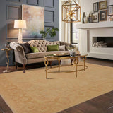 handmade Traditional Kafkaz Chobi Ziegler Lt. Green Brown Hand Knotted RECTANGLE 100% WOOL area rug 9 x 12