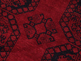 handmade Tribal Biljik Khal Mohammadi Red Black Hand Knotted RECTANGLE 100% WOOL area rug 9 x 12