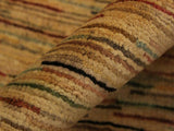 Bohemian Gabbeh Janee Beige/Rust Wool Rug - 3'10'' x 5'9''