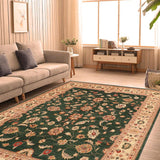 handmade Traditional Kafkaz Chobi Ziegler Green Beige Hand Knotted RECTANGLE 100% WOOL area rug 8 x 10