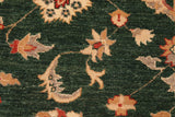 handmade Traditional Kafkaz Chobi Ziegler Green Beige Hand Knotted RECTANGLE 100% WOOL area rug 8 x 10