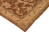 handmade Traditional Kafkaz Chobi Ziegler Brown Gold Hand Knotted RECTANGLE 100% WOOL area rug 8 x 10