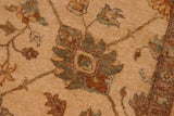 handmade Traditional Kafkaz Chobi Ziegler Beige Beige Hand Knotted RECTANGLE 100% WOOL area rug 8 x 10