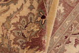 handmade Traditional Kafkaz Chobi Ziegler Beige Brown Hand Knotted RECTANGLE 100% WOOL area rug 8 x 10