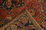 handmade Geometric Kafkaz Chobi Ziegler Rust Blue Hand Knotted RECTANGLE 100% WOOL area rug 4 x 6