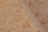 handmade Traditional Kafkaz Chobi Ziegler Beige Green Hand Knotted RECTANGLE 100% WOOL area rug 9 x 12