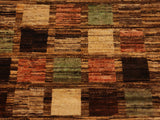 Boho Chic Gabbeh Demetriu Brown/Tan Wool Rug - 8'11'' x 11'7''