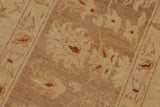 handmade Traditional Kafkaz Chobi Ziegler Beige Brown Hand Knotted RECTANGLE 100% WOOL area rug 9 x 12