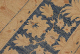 handmade Traditional Kafkaz Chobi Ziegler Tan Blue Hand Knotted RECTANGLE 100% WOOL area rug 9 x 12