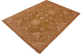 handmade Traditional Kafkaz Chobi Ziegler Green Brown Hand Knotted RECTANGLE 100% WOOL area rug 9 x 12