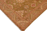 handmade Traditional Kafkaz Chobi Ziegler Green Brown Hand Knotted RECTANGLE 100% WOOL area rug 9 x 12