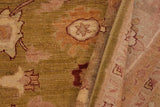 handmade Traditional Kafkaz Chobi Ziegler Green Brown Hand Knotted RECTANGLE 100% WOOL area rug 9 x 12