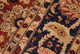 handmade Traditional Kafkaz Chobi Ziegler Rust Blue Hand Knotted RECTANGLE 100% WOOL area rug 10 x 14