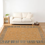 handmade Traditional Kafkaz Chobi Ziegler Tan Lt. Blue Hand Knotted RECTANGLE 100% WOOL area rug 10 x 14