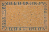handmade Traditional Kafkaz Chobi Ziegler Tan Lt. Blue Hand Knotted RECTANGLE 100% WOOL area rug 10 x 14