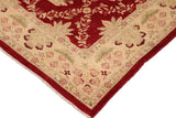 handmade Transitional Kafkaz Chobi Ziegler Red Gold Hand Knotted RECTANGLE 100% WOOL area rug 10 x 14